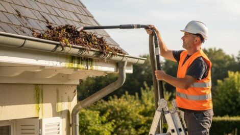 nettoyage gouttière corniche